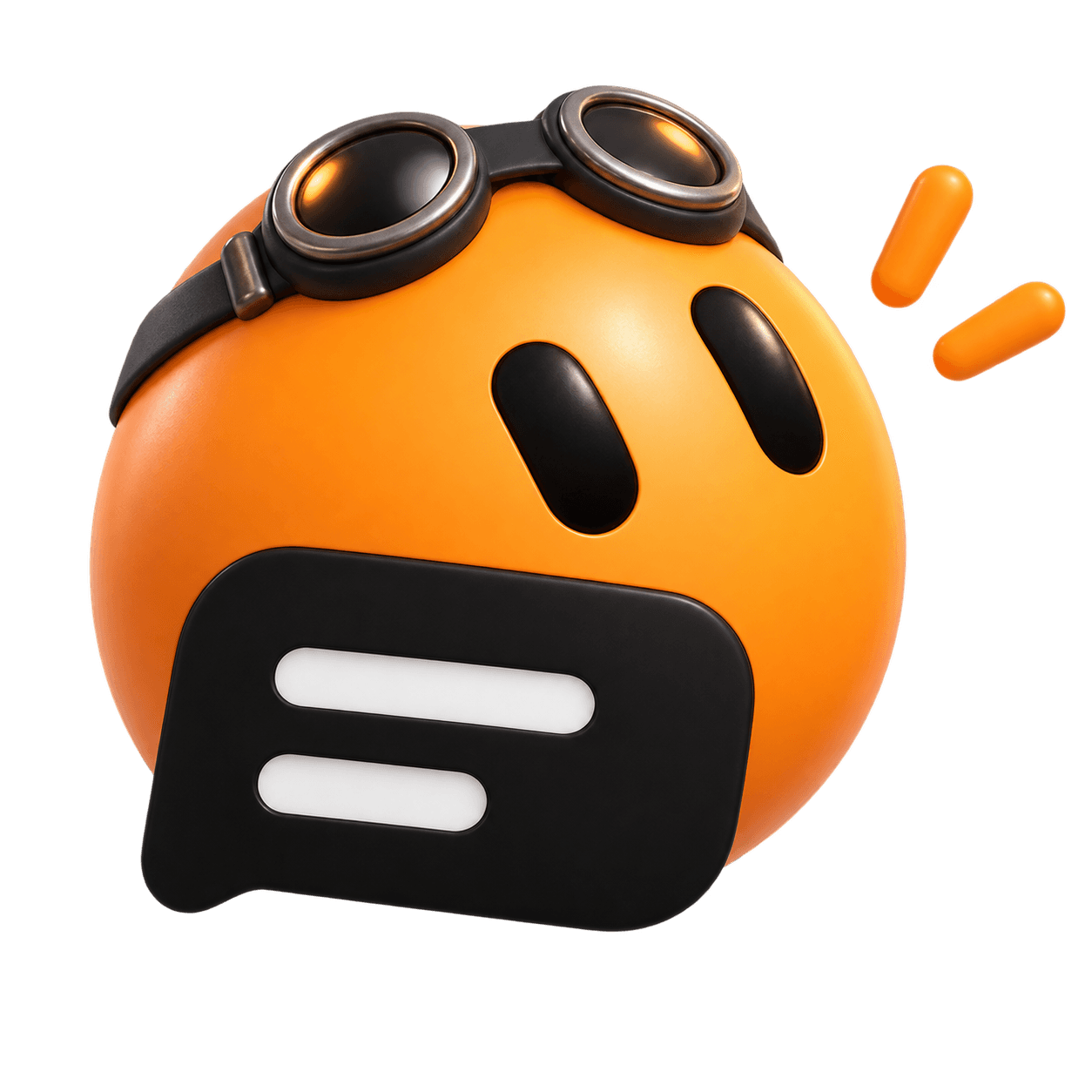Lp, orange bot with workshop goggles