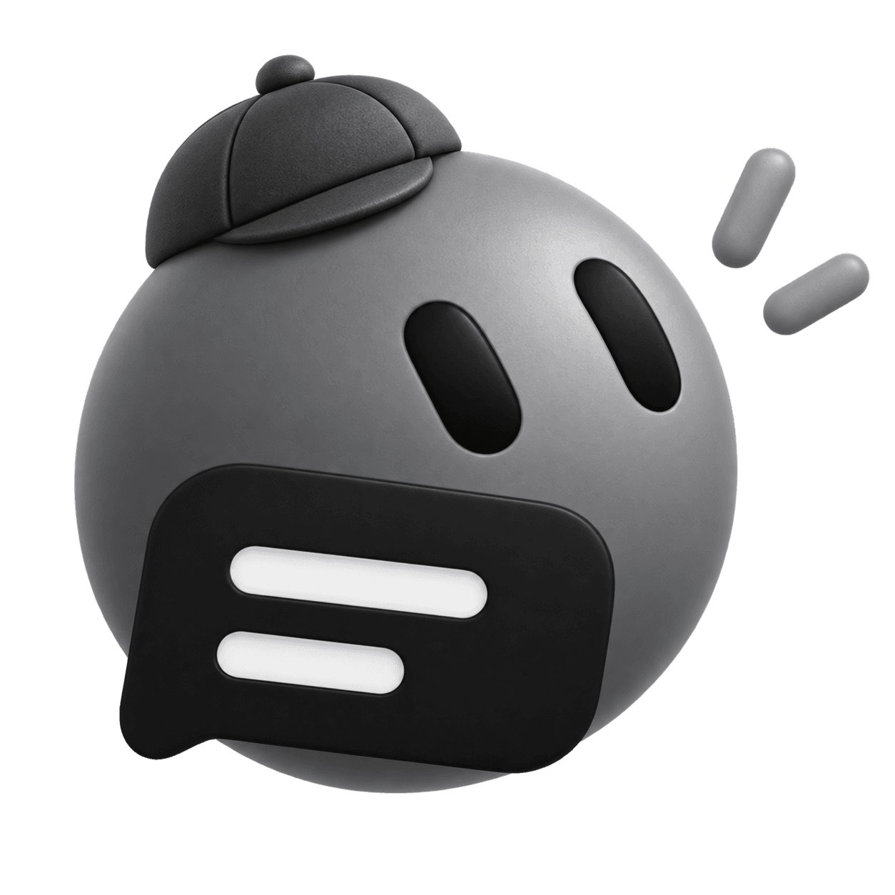 Bundle, charcoal bot with detective hat
